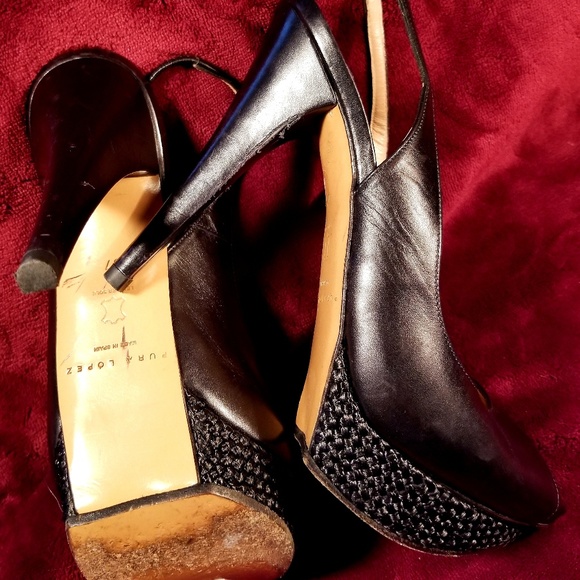 HTF!!!! Pura Lopez Designer Slingbacks~LN! - Picture 4 of 8